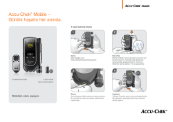 Accu-Chek&reg; Mobile &ndash; G&uuml;nl&uuml;k hayatın her anında.