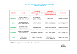 G&Uuml;NLER BAH&Ccedil;E 1.KORİDOR 3/ABCE-4/ACD-1/F-1E1/D 1/C