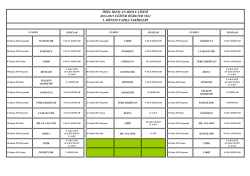 9-10-11-12. sınıflar yazılı tarihleri