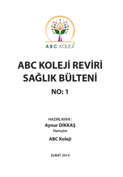 abc koleji reviri sağlık b&uuml;lteni