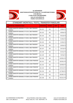 Montajlı Transfer Panosu