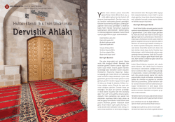 Dervişlik Ahl&acirc;kı
