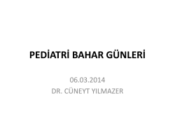 Pediatrik Septoplasti - 2. bahar pediatri g&uuml;nleri