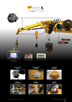 S P R I N G M A C H I N E w w w . h i d r o k o n t r o l . c o m . t r