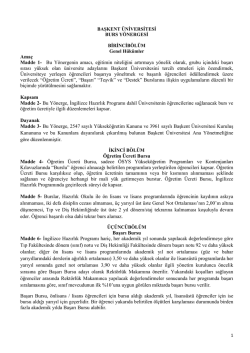 B.&Uuml;. Burs Y&ouml;nergesi - Başkent &Uuml;niversitesi