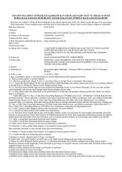 2014-2016 yıllarına y&ouml;nelik kit karşılığı kan gruplama kart test ve