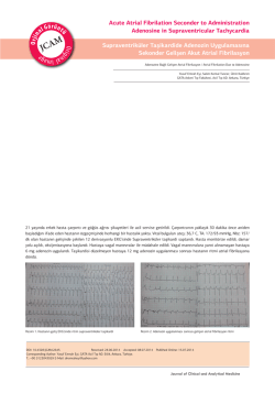 Acute Atrial Fibrilation Seconder to Administration Adenosine in