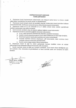 Teknik Şartname i&ccedil;in tıklayınız.