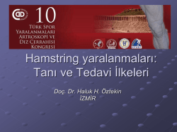 Kas yırtıkları: Tanı ve Tedavi İlkeleri