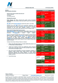G&Uuml;NL&Uuml;K B&Uuml;LTEN 24 Temmuz 2014 Araştırma