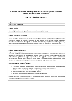 SAĞLIK-Tanı Kitleri 1511-SAĞLIK-2014-TK-01