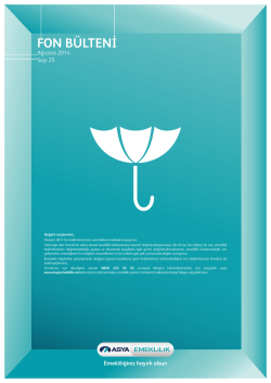 Fon B&uuml;lteni_Ağustos 2014