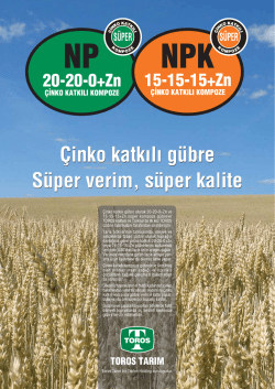 15-15-15+Zn - Toros G&uuml;bre