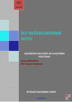 GE&Ccedil;MİŞTEN GELECEĞİ AB ULAŞTIRMA POLİTİKASI_editli