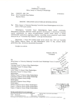 2014 Verimlilik Proje &Ouml;d&uuml;lleri Başvuru S&uuml;resi