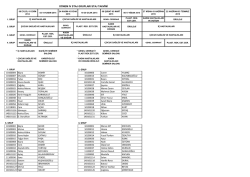 DÖNEM IV STAJ GRUPLARI STAJ TAKVİMİ 2. GRUP