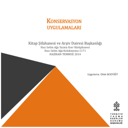 HSAYEK-Hacı Selim Ağa-1171 - Türkiye Yazma Eserler Kurumu