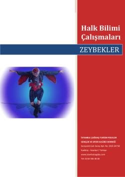 Halk Bilimi &Ccedil;alışmaları ZEYBEKLER