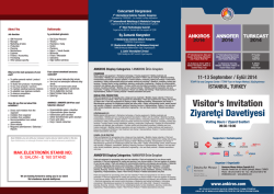 Fuar Davetiyesini indirmek i&ccedil;in tıklayınız.