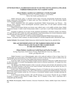 G&Uuml;NEYBATI İRAN, ZAGROS HAVZASI 422 VE 424 NOLU