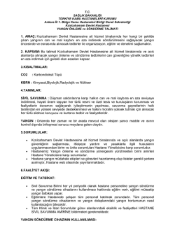 1. AMA&Ccedil;: Kızılcahamam Devlet Hastanesine ait hizmet binalarında