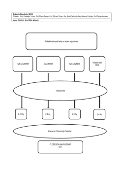 Diabetik retinopati takip ve tedavi algoritması Hafif