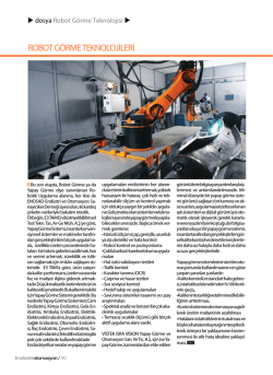 ROBOT G&Ouml;RME TEKNOLOJİLERİ