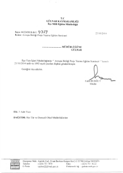 İl&ccedil;e Milli Eğitim M&uuml;d&uuml;rl&uuml;ğ&uuml; Yazısı - G&uuml;lnar İl&ccedil;e Milli Eğitim M&uuml;d&uuml;rl&uuml;ğ&uuml;