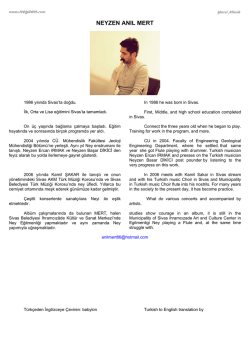 Anıl Mert - Neyzen.com