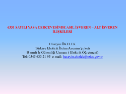 alt işveren ilişkileri - &Ccedil;alışma ve Sosyal G&uuml;venlik Bakanlığı