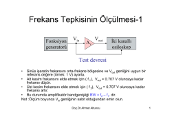 Frekans Tepkisinin &Ouml;l&ccedil;&uuml;lmesi-1
