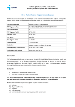 Toplum Yararına Program Kat