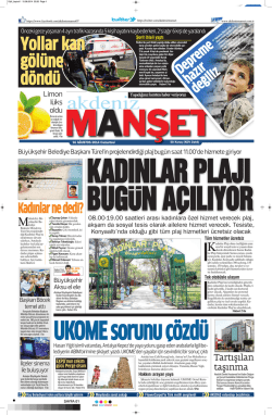 Akdeniz Manşet
