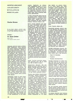 ARAZİLERİN KULLANILIŞ SORUNLARI Charles Abrams Dr. Ayten