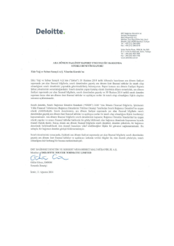 Faaliyet Raporu - Ekiz Kimya Sanayi ve Ticaret A.Ş