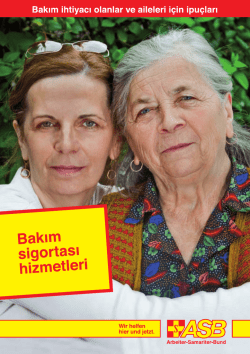 Bakım defteri (Pflegetagebuch)