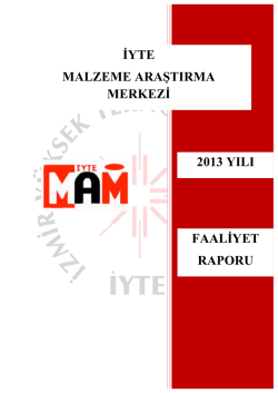 Malzeme Araştırma Merkezi - İzmir Y&uuml;ksek Teknoloji Enstit&uuml;s&uuml;