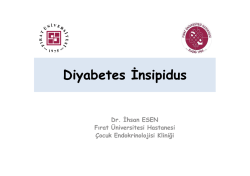 Diyabetes Diyabetes İnsipidus İnsipidus