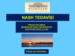 Nash Tedavisi, Orhan KOCAMAN