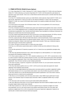 1.1 FİBER OPTİK EK CİHAZI (Fusion Splicer)