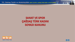 TC İnkılap Tarihi ve Atat&uuml;rk&ccedil;&uuml;l&uuml;k SANAT VE SPOR - &Ccedil;AĞDAŞ