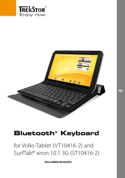 Bluetooth® Keyboard for Volks-Tablet (VT10416-2) and