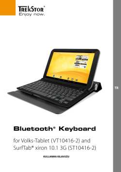 Bluetooth&reg; Keyboard for Volks-Tablet (VT10416-2) and