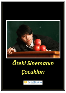 &Ouml;teki Sinemanın &Ccedil;ocukları