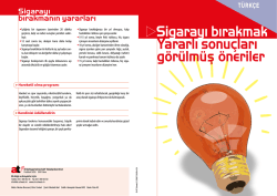 Sigarayı bırakmak Yararlı sonu&ccedil;ları g&ouml;r&uuml;lm&uuml; &ouml;neriler