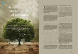 Haramlardan Uzaklaşmak