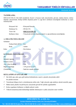 ERCLEAN DG-25 Y&uuml;zeylerde kirlilik oluşturan petrol
