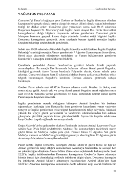 9 ağustos 1914, pazar