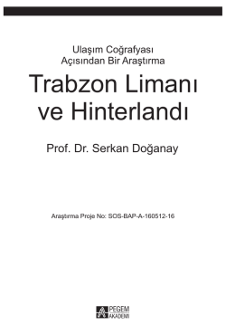 Trabzon Limanı ve Hinterlandı
