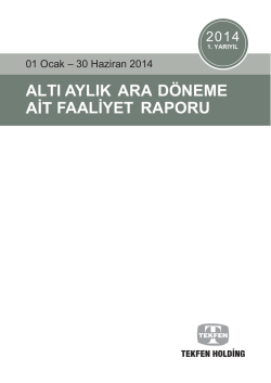 a. faaliyet konusu